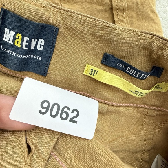 Maeve Colette Wide Leg Cropped Pants Camel Twill 31 Tall Anthropologie $128 - Picture 12 of 12